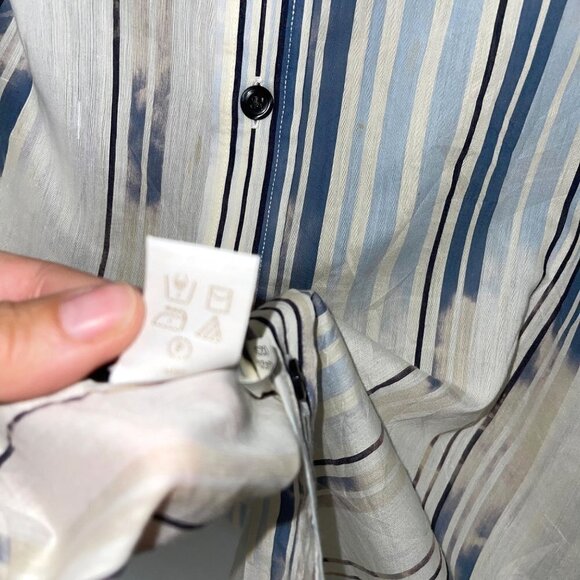 Perry Ellis Mens Button Front Shirt Size Large L Vintage Southwest Print Cotton - Picture 10 of 12